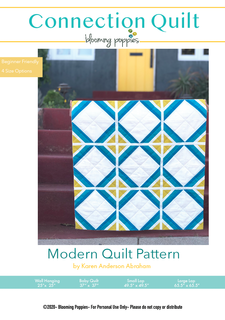 Connection Quilt Pattern – Blooming Poppies Modern Quilts