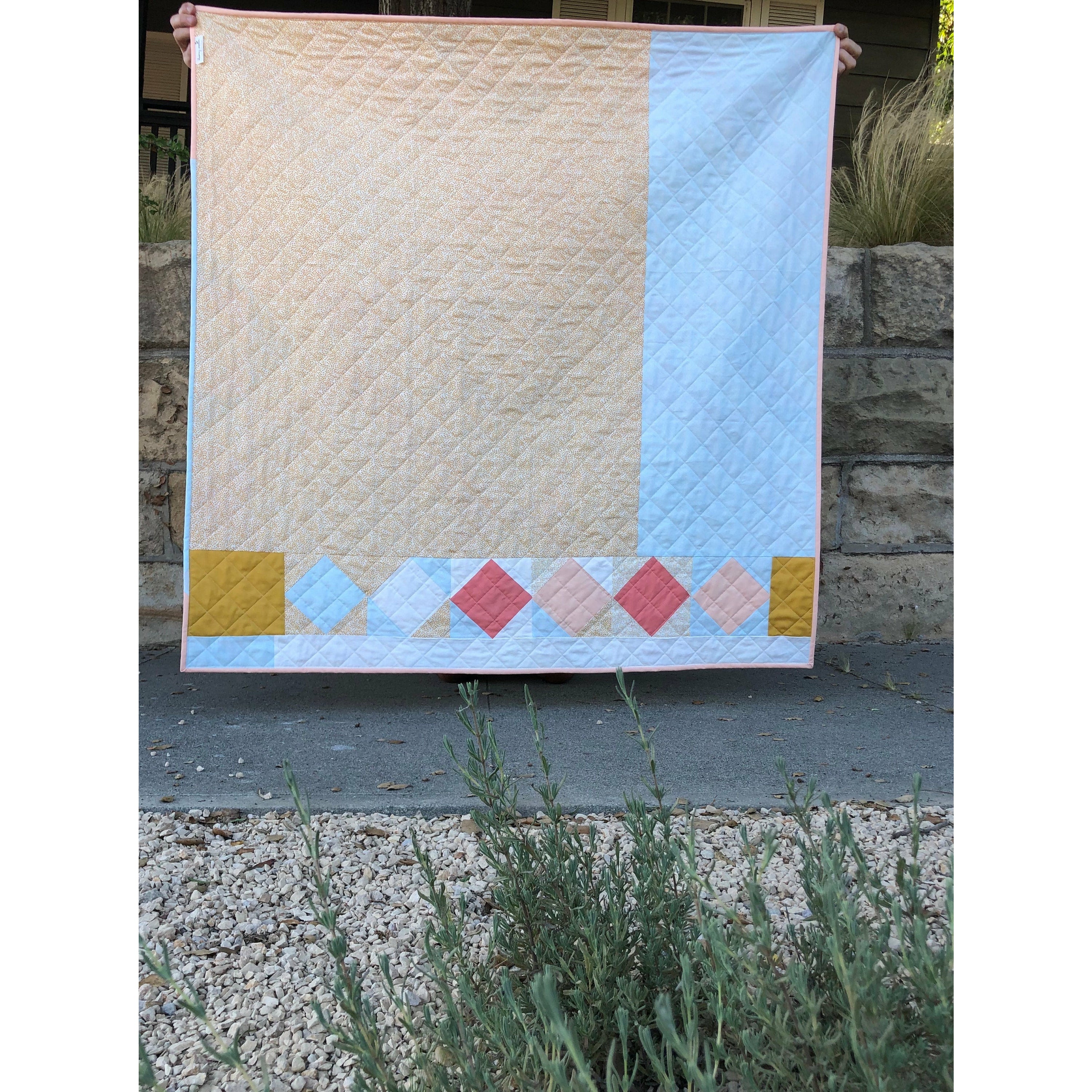 Handmade Multicolor Lap or Wall Hanging Infinity Quilt buy 48” x 48” Square